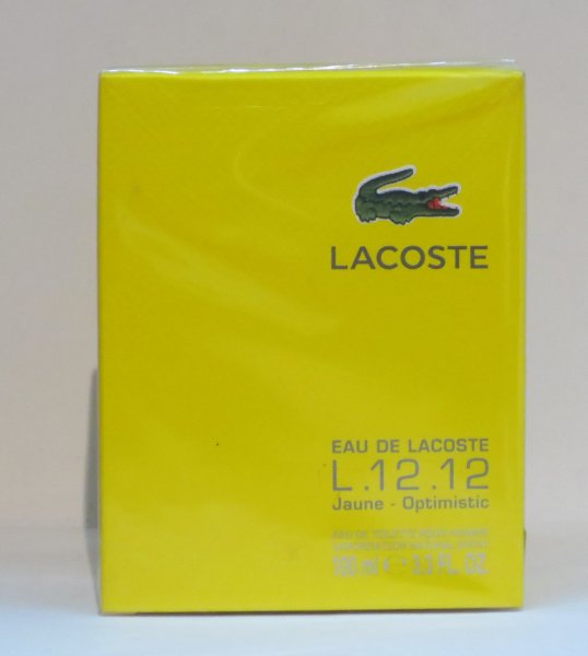 LACOSTE- EAU DE LACOSTE L.12.12 JAUNE Eau de Toilette Spray 100 ml-NEU-OVP-VINTAGE- RARITÄT!